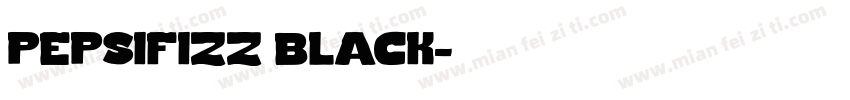 pepsifizz black字体转换